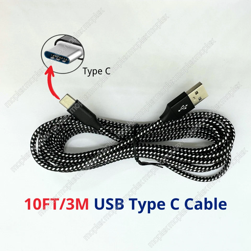 10FT USB C Type C Fast Charger Cable For Samsung Android iPhone 15 Charging Cord - Image 1 of 4