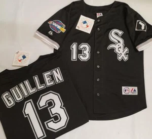 1805 Chicago White Sox OZZIE GUILLEN 2005 World Series Baseball Jersey BLACK New - Picture 1 of 1