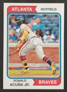 Ronald Acuna Jr. 2023 Topps Heritage Baseballkarte #183 (NM) - Bild 1 von 2