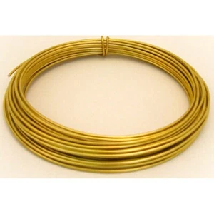 Aluminiumdraht Floristik Basteln Schmuck Gold 2mm x 12 Meter Rolle - Bild 1 von 1