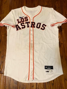 Maglia Astros 2024 gioco usato indossato Los Astros Bat Boy 21/09/2024 MLB originale taglia 46 - Foto 1 di 13