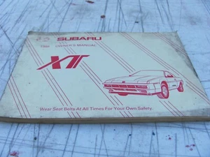 1988 Subaru XT Owners Manual - Picture 1 of 8