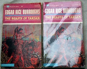 vntg Edgar Rice Burroughs mmpb THE BEASTS OF TARZAN (Tarzan #3) Ballantine Books - Picture 1 of 4