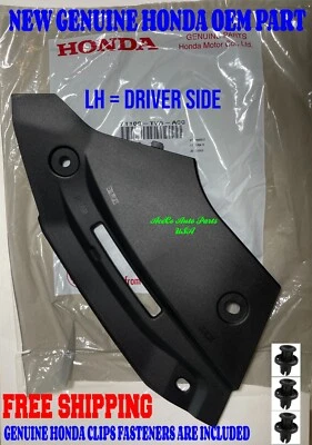 Genuine 2018-2022 Honda Accord Front UPPER GRILLE GUARD SHIELD Cover LH + 3Clips Foto 1 de 3