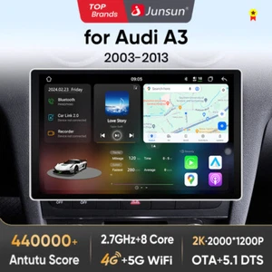 8+256G 8 kern Für Audi A3 S3 RS3 2003-2013 Android 13 CarPlay radio GPS WIFI 4G - Bild 1 von 13