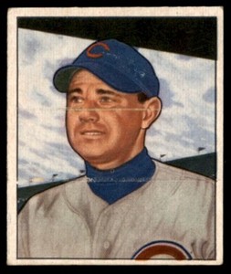 1950 Bowman Bill Serena RC Rookie Chicago Cubs #230 *Noles2148*