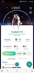 Shiny Yveltal Pokemon Trade Go - Picture 1 of 2