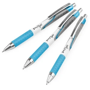 Bolígrafos de vuelo Zebra Classic Z-Grip - 1,2 mm - azul claro - paquete de 3 - Imagen 1 de 3