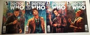 Menge 4 Doctor Who 10. & 11. Doctor #1 & #2 Titan 2014 Alice X Huang Variante - Bild 1 von 9