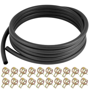 10Ft 1/4" Fuel Line 20 Pcs 2/5" ID Hose Clamps For Lawn Mower Engines NJ A14 - Picture 1 of 7