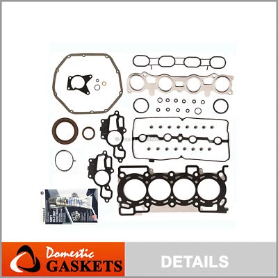 Juego completo de juntas para 07-12 Nissan Sentra Versa Cube 1.8 2.0 MR18DE MR20DE Foto 1 de 4