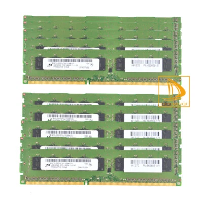 For Micron 10x4GB 2RX8 PC3-12800E DDR3 1600MHz ECC Reg-DIMM Server Memory RAM# - Image 1 of 4