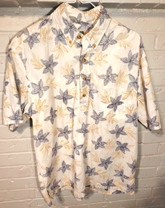 Kahala Hawaiian Islands Men's Casual Aloha Shirt 100% Cotton Button Collar LG - Picture 1 of 6
