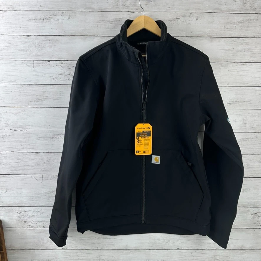 Carhartt Rain Defender Softshell Jacket Relaxed Fit NO.0J6438 Black Medium New - Image 1 of 4