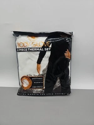Body Glove 2 Piece Thermal Set  White Waffle Breathable Warm, Stretch Size L New - Image 1 of 4