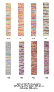 Carnival Yarn from Araucania; Cotton, Hemp and Linen Blend - Picture 1 of 12