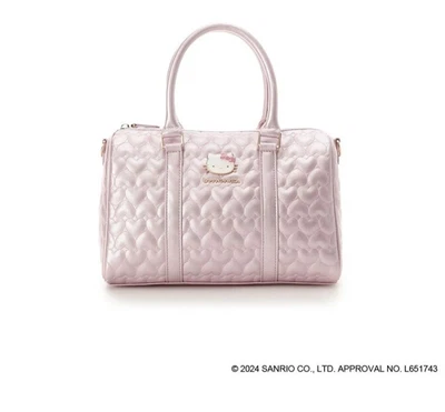 Bolsa de Ombro Samantha Vega Boston Rosa Hello Kitty Coração Japão NOVA - Imagem 1 de 4