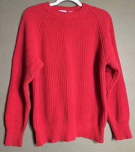 REI Red Shaker VINTAGE Sweater Men’s size Medium - Picture 1 of 5