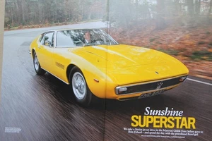 Original CC 2016 extracted mag article: 1968 MASERATI GHIBLI driving overview - Picture 1 of 2