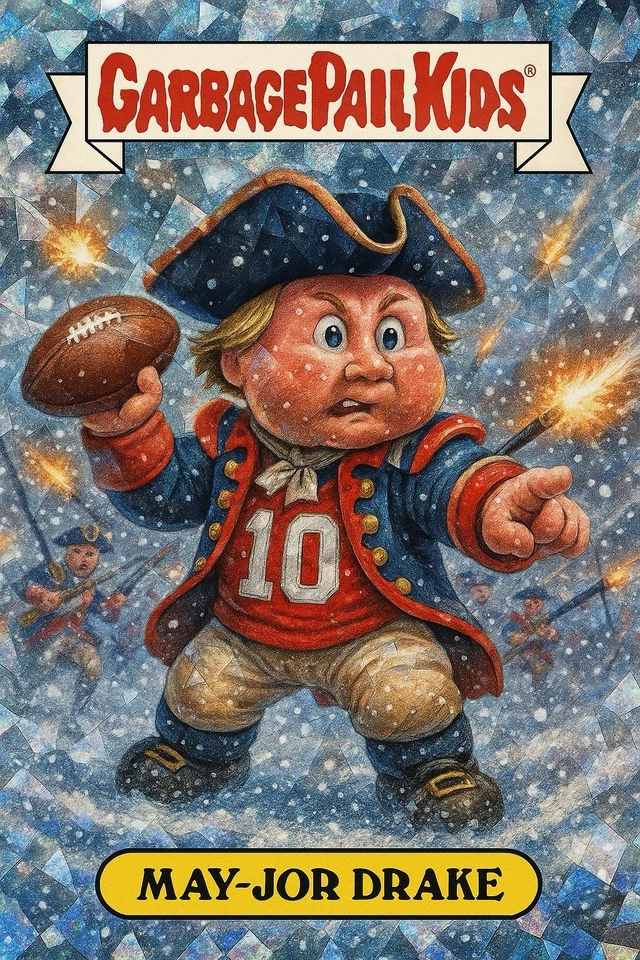 Custom GPK Drake Maye Custom Card May-Jor Drake Maye Patriots New England - Image 1 of 1
