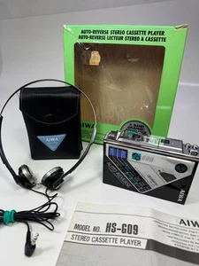 RARITÄT! AIWA HS-G09 WALKMAN 5 BAND EQUALIZER 1980er J. TOP ZUSTAND! mit OVP - Picture 1 of 10