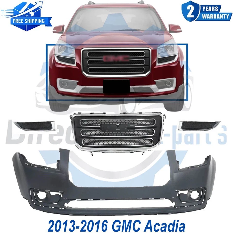 Conjunto de cubierta de parachoques delantero fascia y rejilla para GMC Acadia 2013-2016 Foto 1 de 4