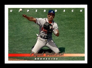 RAFAEL BELLIARD ⚾ 1993 Upper Deck Baseball #91 Braves - Picture 1 of 2
