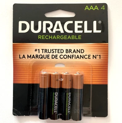 NUEVO PACK PILAS RECARGABLES DURACELL 4 AAA 900 mAh 1.2V Foto 1 de 4