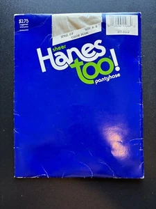 Hanes Too! Vintage Shear Pantyhose #117 Color Pearl White Size A-B Small Nylons - Picture 1 of 2