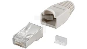 RJ45 Cat.5e FTP-Telekommunikationsstecker mit Abdeckung 68746  - Bild 1 von 1
