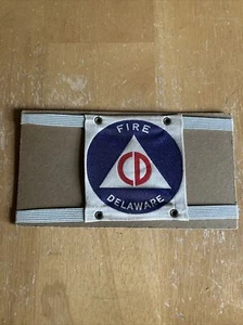 Vintage CD Delaware Arm band FIRE DEPARTMENT Uniform Band - Picture 1 of 6