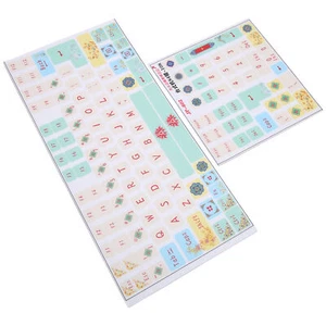 2Pcs Mechanical Keyboard Sticker Frosted Surfaces Cute Cartoon Clear Pattern HEN - Picture 1 of 22