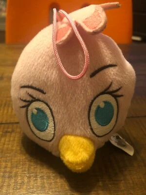 McDonald’s Angry Birds Pink Stella Plush Happy Meal Brazil Toy Hanger 2015 Rare - Image 1 of 4