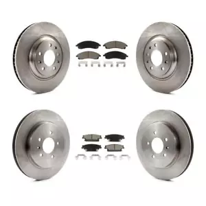 For Cadillac CTS STS Front Rear Disc Brake Rotors And Ceramic Pads Kit - Picture 1 of 8
