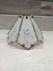 Vintage 6 Panel Frosted Glass Lamp Shade