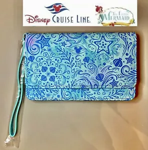 Disney Cruise Line Exclusive Little Mermaid Ariel Collection Wristlet Wallet Sea - Picture 1 of 9