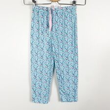 Vineyard Vines Girls Lacrosse Whale Pajama Lounge Pants Blue Pink 4T 5 4/5