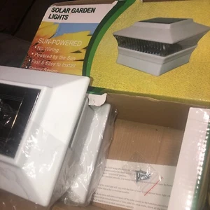 Solar Panel Deck Lights. Save Energy & $$Fence Post Caps for 4X4 PVC/VINYL Post - Picture 1 of 1