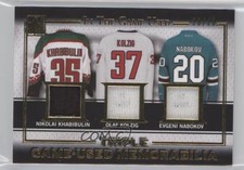 2016 Leaf ITG Used Gold /20 Nikolai Khabibulin Olaf Kolzig Evgeni Nabokov #GT-08