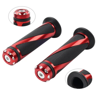 Motor 7/8" Hand Grips Handle Rubber Gel For Yamaha MX ATV Pit Dirt Bike Red Foto 1 de 4