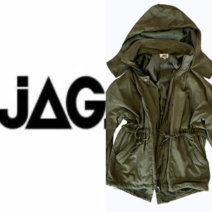 JAG womans ARMY JACKET 8 10 12 olive casual coat detatchable hood Oversize fit - Picture 1 of 13