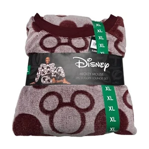 Disney Mickey Mouse Jogger Set Red XL 16-18 Polyester NEW/ open X-LARGE - Picture 1 of 15