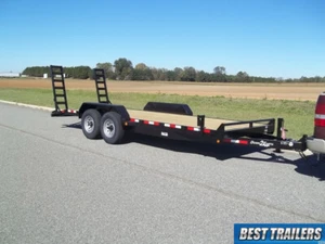20245down to earth New 7 x 20 14k gvwr equipment trailer bobcat hauler 7x20 - Picture 1 of 11