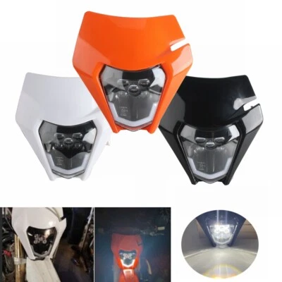 Motocross Dirt Bikes Hi/Lo LED Headlight For 300 EXC TPI 2018-21 450 EXC-F 2017 - Image 1 of 4