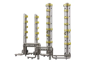 Kit torre de destilación N/HO ciruela PP080 área industrial B dioramas planta química dioramas - Imagen 1 de 6
