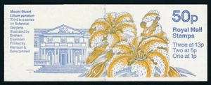 1987 GB BOTANICAL GARDENS SERIES 50p BOOKLET SG FB45 FINE MINT MNH 'STUART' - Picture 1 of 3