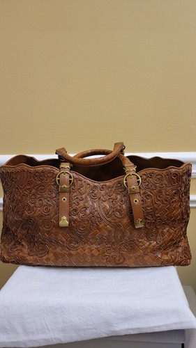 Borsa a mano Bottega Veneta Runway Collection Marrone in pelle intrecciato