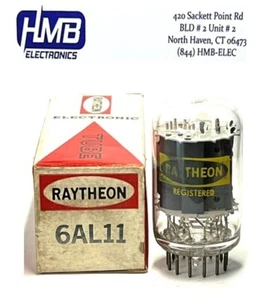 Raytheon 6AL11 VACUUM TUBE - Bild 1 von 1