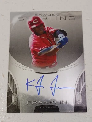 Kevin Franklin Cincinnati Reds 2013 Bowman Sterling Certified Autograph Card - Image 1 of 2