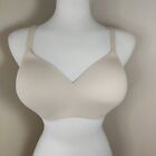 Wacoal 38D Bra How Perfect Wire Free T Shirt Nude Sand Adjustable Straps 852189